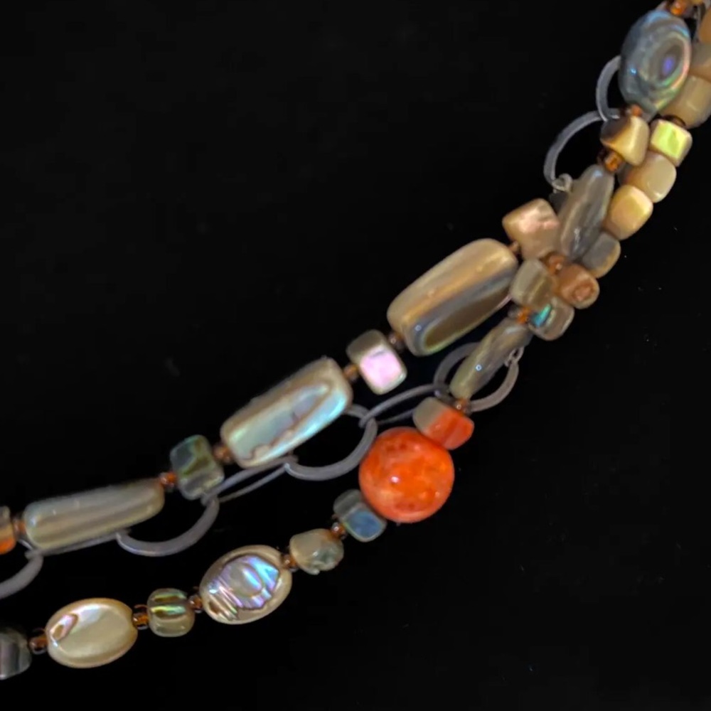 SILPADA Sterling Silver, Three Strand Fiesta
Fun Coral Abalone Necklace - Picture 9 of 10